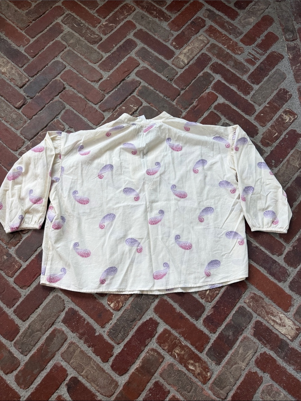 NWT J.Jill Paisley Print Blouse Top - Picture 6 of 7